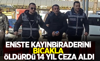 Enişte kayınbiraderini bıçakla öldürdü 14 yıl ceza aldı