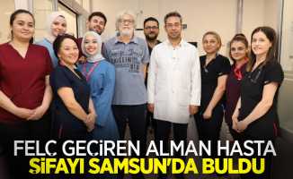 Felç geçiren Alman hasta, şifayı Samsun’da buldu