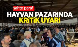 Hayvan pazarında kritik uyarı: Sahte para!