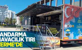 Jandarma Havacılık Tırı Terme'de