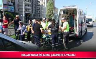 Malatya’da iki araç çarpıştı: 5 yaralı