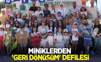 Miniklerden ‘geri dönüşüm’ defilesi