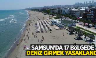 Samsun'da 17 bölgede deniz girmek yasaklandı