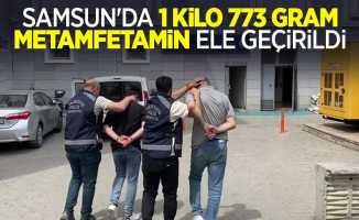 Samsun'da 1 kilo 773 gram metamfetamin ele geçirildi: 3 gözaltı