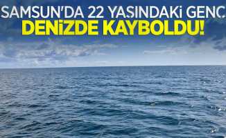 Samsun'da 22 yaşındaki genç denizde kayboldu
