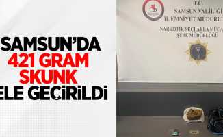 Samsun'da 421 gram skunk ele geçirildi