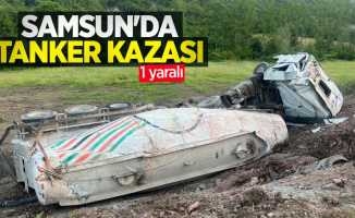 Samsun'da tanker kazası: 1 yaralı