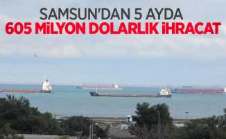 Samsun’dan 5 ayda 605 milyon dolarlık ihracat