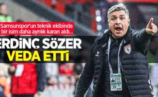 Samsunspor'un teknik ekibinde bir isim daha ayrılık kararı aldı...   Erdinç Sözer  veda etti