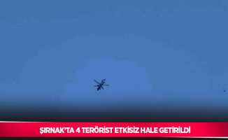 Şırnak’ta 4 terörist etkisiz hale getirildi