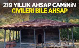 219 yıllık ahşap caminin çivileri bile ahşap