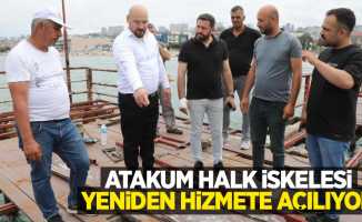 Atakum Halk İskelesi yeniden hizmete açılıyor