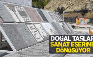 Doğal taşlar sanat eserine dönüşüyor