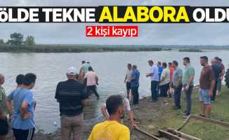 Gölde tekne alabora oldu: 2 kişi kayıp