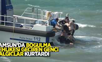 Samsun'da boğulma tehlikesi geçiren genci dalgıçlar kurtardı
