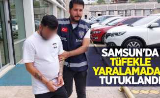 Samsun'da tüfekle yaralamadan tutuklandı