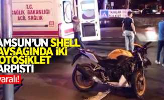 Samsun'un Shell Kavşağı'nda İki Motosiklet Çarpıştı: 3 Yaralı