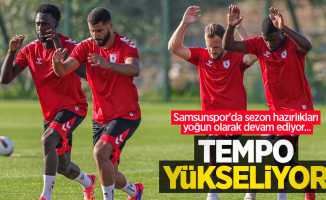 Samsunspor'da sezon hazırlıkları yoğun olarak devam ediyor... Tempo yükseliyor