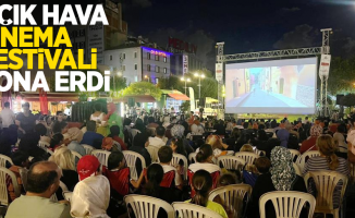 Açık hava sinema festivali sona erdi