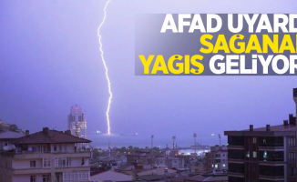 AFAD uyardı: Sağanak yağış geliyor!