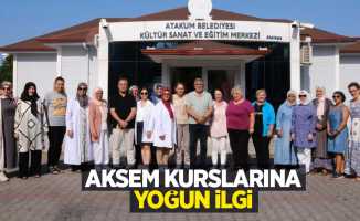 AKSEM kurslarına yoğun ilgi