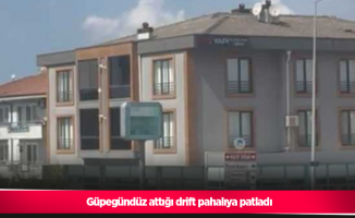 Güpegündüz attığı drift pahalıya patladı