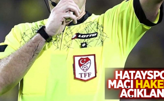 Hatayspor Maçı Hakemi Açıklandı 