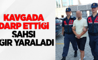 Kavgada darp ettiği şahsı ağır yaraladı