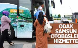 Odak Samsun otobüsleri hizmette