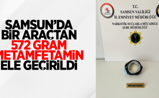 Samsun'da bir araçtan 572 gram metamfetamin ele geçirildi