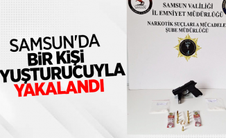 Samsun'da bir kişi uyuşturucuyla yakalandı