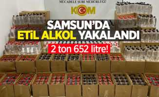 Samsun'da etil alkol yakalandı: 2 ton 652 litre!