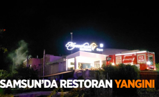 Samsun'da restoran yangını