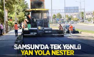 Samsun'da tek yönlü yan yola neşter