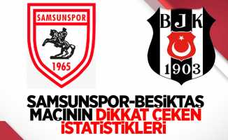 Samsunspor - Beşiktaş maçının dikkat çeken istatistikleri 