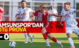 Samsunspor'dan kötü prova: 1-0