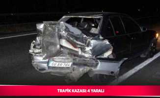 Trafik kazası: 4 yaralı