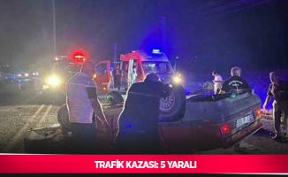 Trafik kazası: 5 yaralı