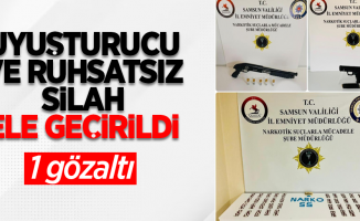 Uyuşturucu ve ruhsatsız silah ele geçirildi