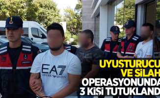 Uyuşturucu ve silah operasyonunda 3 kişi tutuklandı