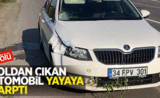 Yoldan çıkan otomobil yayaya çarptı: 1 ölü