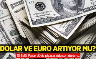 15 Eylül Pazar dolar ne kadar oldu, euro ne kadar?