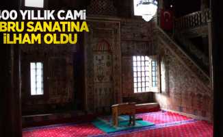 400 yıllık cami, ebru sanatına ilham oldu