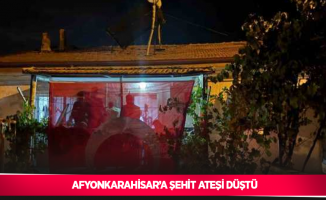 Afyonkarahisar’a şehit ateşi düştü