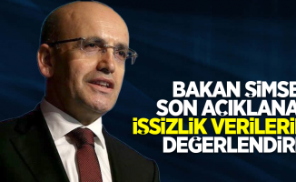 Bakan Şimşek son açıklanan işsizlik verilerini değerlendirdi