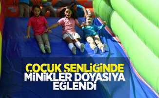 Çocuk Şenliğinde minikler doyasıya eğlendi