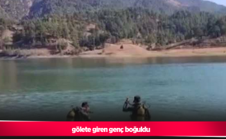 gölete giren genç boğuldu