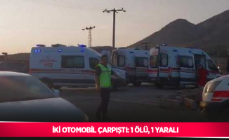 İki otomobil çarpıştı: 1 ölü, 1 yaralı