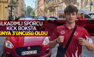 İlkadımlı sporcu kick boksta dünya 3’üncüsü oldu