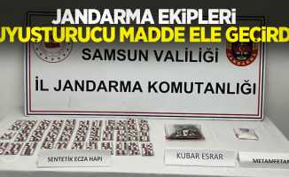 Jandarma ekipleri uyuşturucu madde ele geçirdi